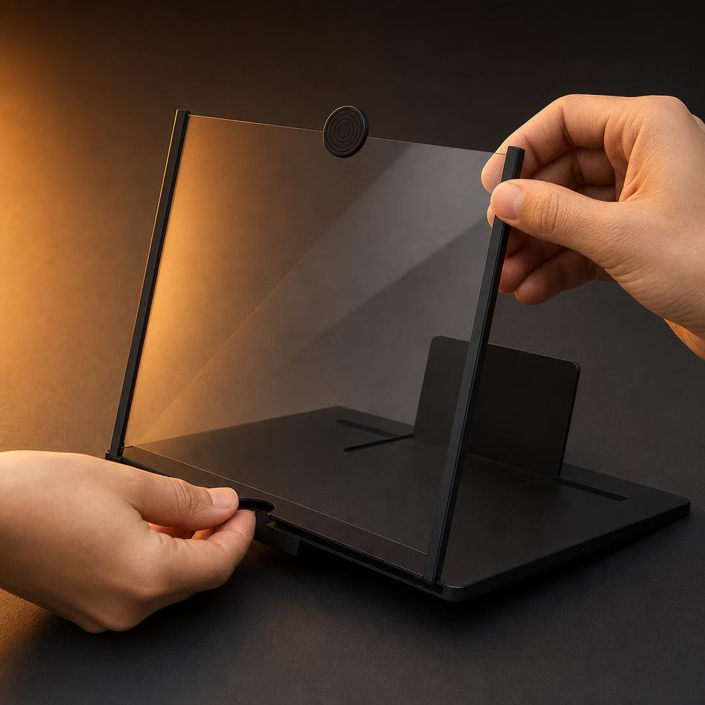 Unfold the stand